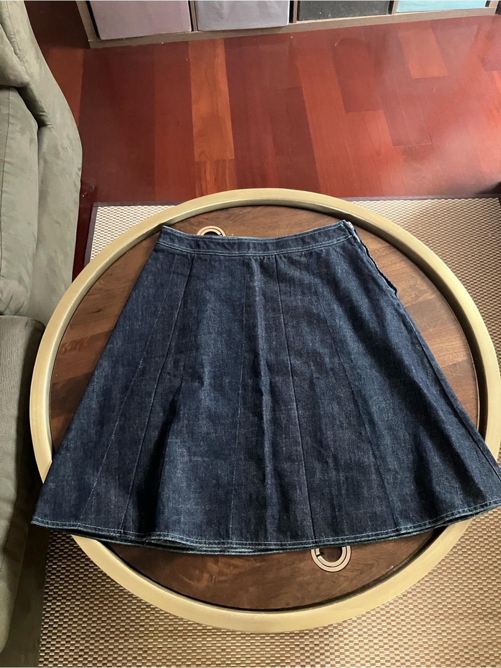 Moschino Jeans Skirt Dark Blue Denim Size 10